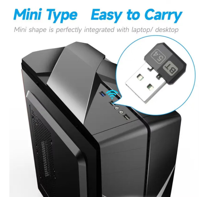 Bluetooth адаптер Dongle USB Bluetooth 5.4 Plug and play