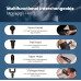 Акумуляторний перкусійний масажер Massage Gun 720 з сенсорним дисплеєм, 6 режимами та 4 насадками Type-C