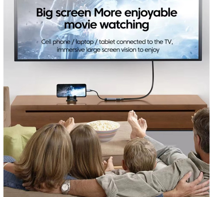 Адаптер перетворювач конвертер Type-C to HDMI 4К SmartGo