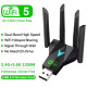 Wi-Fi адаптер AC1300 WiFi5 USB 3.0 5Ггц+2.4Ггц 4 антени