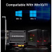 WIFI6 + Bluetooth 5.3 контролер AX5400 2.4G/5G/6Ghz PCIe адаптер Derapid MT7922 тридіапазонний WIFI6 + Bluetooth 5.3 контролер AX5400 2.4G/5G/6Ghz PCIe адаптер Derapid MT7922 тридіапазонний