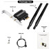 WIFI6 + Bluetooth 5.3 контролер AX5400 2.4G/5G/6Ghz PCIe адаптер Derapid MT7922 тридіапазонний WIFI6 + Bluetooth 5.3 контролер AX5400 2.4G/5G/6Ghz PCIe адаптер Derapid MT7922 тридіапазонний