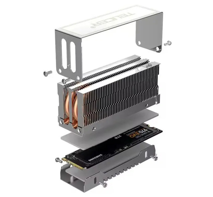 Радіатор охолодження TEUCER M2-10 M.2 SSD M2 2280 + термопрокладки