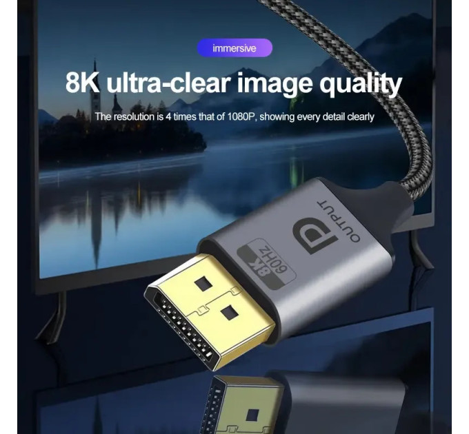 Адаптер конвертер перехідник DisplayPort - HDMI 8K SmartG