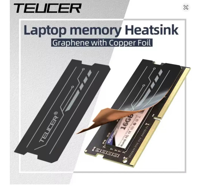 Радіатор охолодження SO-DIMM з графену та мідної фольги Teucer NC-67 (2шт)