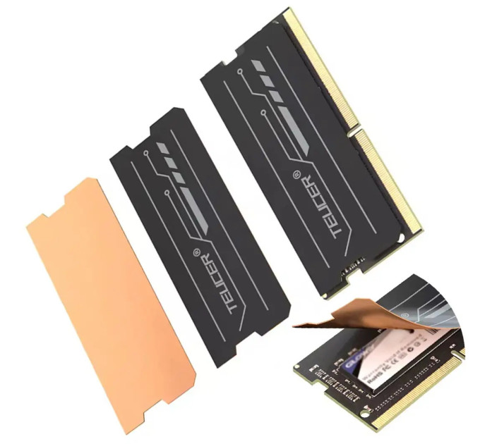 Радіатор охолодження SO-DIMM з графену та мідної фольги Teucer NC-67 (2шт)