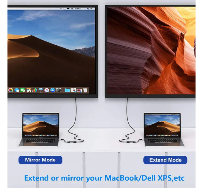 Двонаправлений Кабель  Type-C - DisplayPort 8K 60 Hz UHD 2м DP1.4 SmartG Bidir