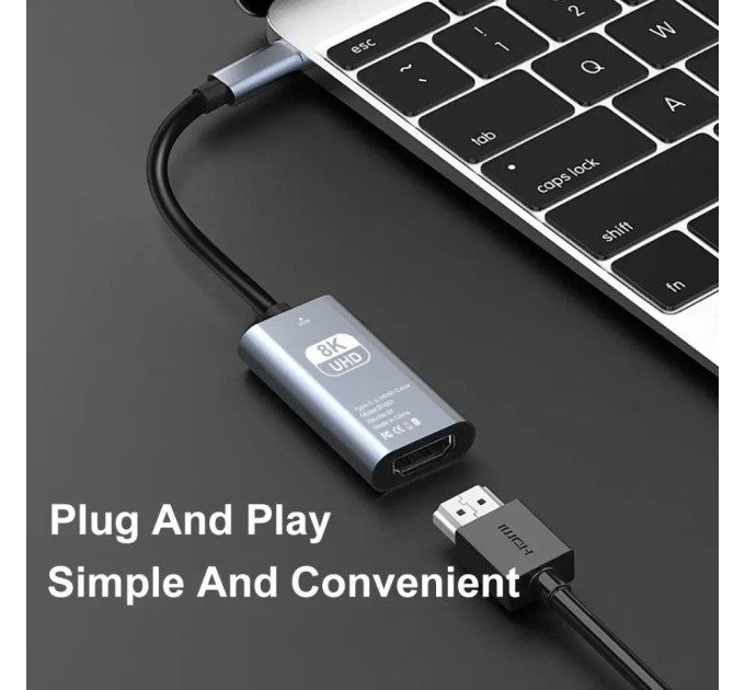 Кабель Адаптер конвертер Type-C to  8К 60Hz Pro V8 SmartG