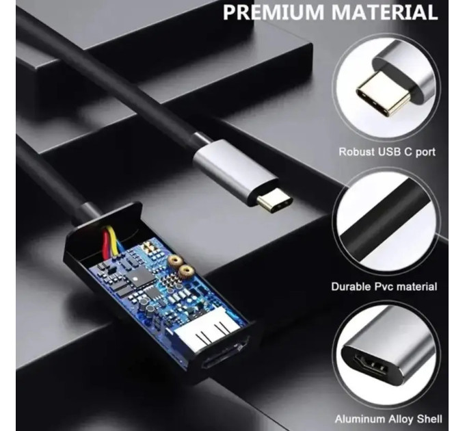 Кабель Адаптер конвертер Type-C to  8К 60Hz Pro V8 SmartG