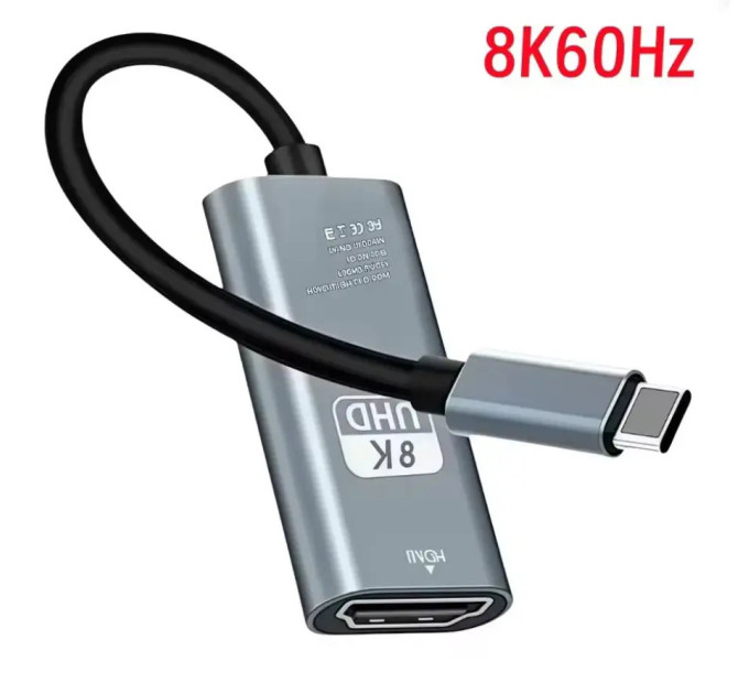 Кабель Адаптер конвертер Type-C to 8К 60Hz Pro V8 SmartG Кабель Адаптер конвертер Type-C to 8К 60Hz Pro V8 SmartG