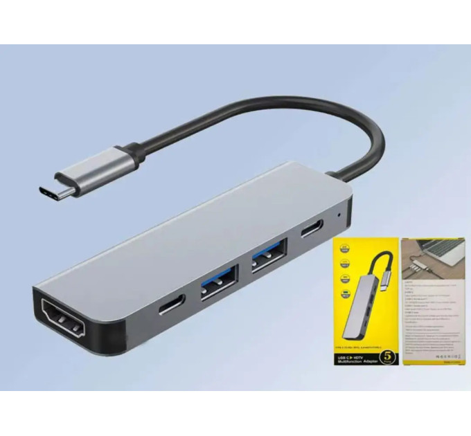USB 3.0 хаб + конвертер HDMI 4K SmartGo HUC 5 у 1