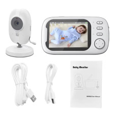 Відеоняня Baby Monitor ABM600-USB Type-c з монітором 3.5'' двостороннім зв'язком та нічним баченням Відеоняня Baby Monitor ABM600-USB Type-c з монітором 3.5'' двостороннім зв'язком та нічним баченням