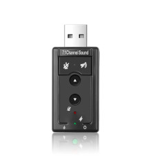 Звукова карта USB 3D Sound Card 7.1 (Коробкова версія) Звукова карта USB 3D Sound Card 7.1 (Коробкова версія)
