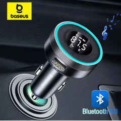 FM-трансмітер Baseus Enjoy Car Wireless MP3 Charger Black (CCLH-01) + зарядний пристрій FM-трансмітер Baseus Enjoy Car Wireless MP3 Charger Black (CCLH-01) + зарядний пристрій