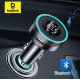 FM-трансмітер Baseus Enjoy Car Wireless MP3 Charger Black (CCLH-01) + зарядний пристрій