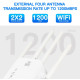 Ретранслятор Wi-Fi 5Ghz/2.4Ghz AC1200Mbps двухдиапазанонный 802.11ac