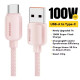Кабель USB - Type-c 100W Essager PD QC4.0 FCP AFC - 1m Кабель USB - Type-c 100W Essager PD QC4.0 FCP AFC - 1m