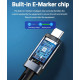 Кабель  Type-c - Type-c Usb 4.0 Type-C Gen2 40Gbps 8K @ 60Hz 1240W AV audio video 1.5м SmartGo Дата кабель