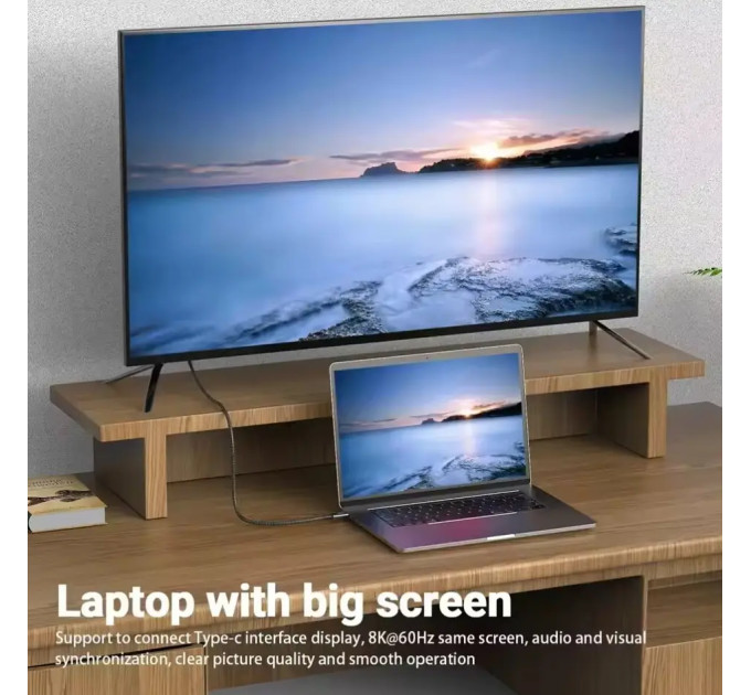 Кабель  Type-c - Type-c Usb 4.0 Type-C Gen2 40Gbps 8K @ 60Hz 1240W AV audio video 1.5м SmartGo Дата кабель