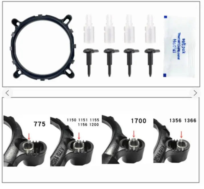 Універсальний кулер BAJEAL A400 120мм 1700/1200/775/115x/1366/1356 /FM2/AM4/AM5/FM1/AM3+/AM3/AM2 RGB 4 трубки 135W TDP