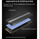 Радіатор охолодження SSD M.2  2280 + термопрокладки Teucer M.2-4 2280