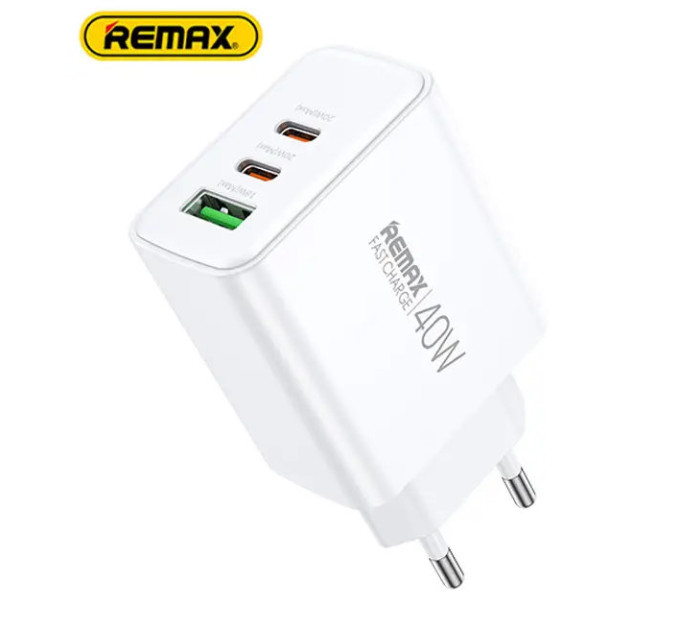 Зарядний пристрій 40W REMAX  Kiddy Series 40Вт A+2C Fast Charger RP-U123