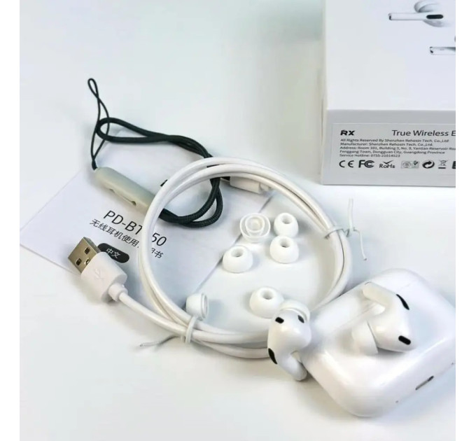 Bluetooth TWS навушники Remax PD-BT560. Білі. 5th Generation Smart Case