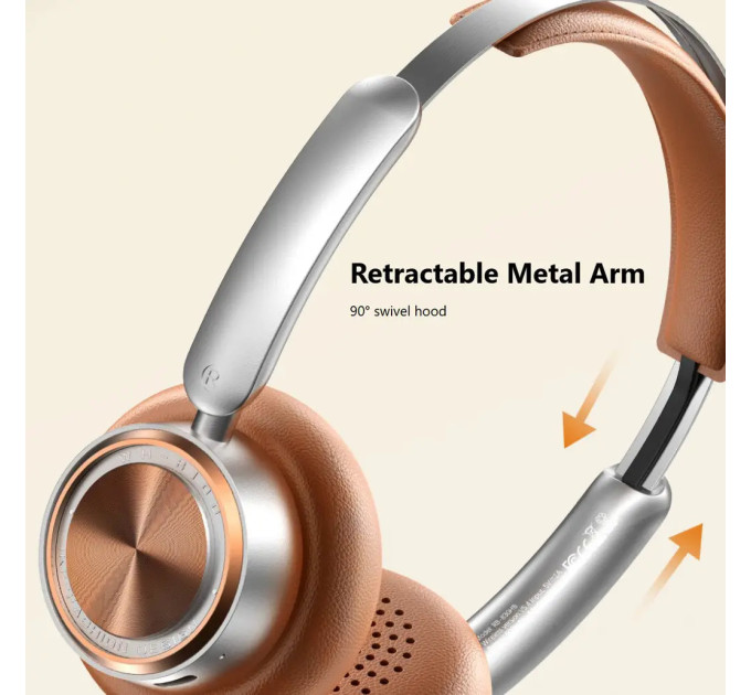 Bluetooth навушники Remax RB-830HB BT5.4 з мікрофоном ENC rown