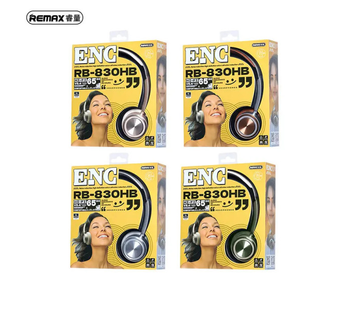 Bluetooth навушники Remax RB-830HB BT5.4 з мікрофоном ENC rown