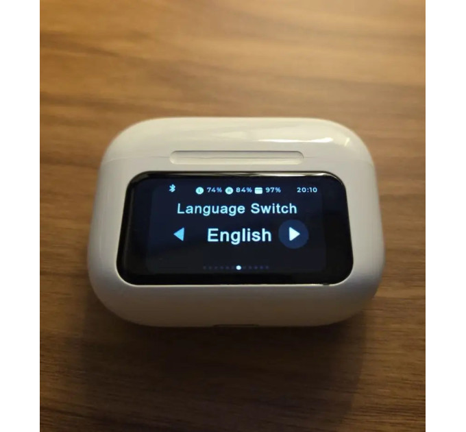 Bluetooth TWS навушники Remax W30N CozyPods з дисплеєм. Білі