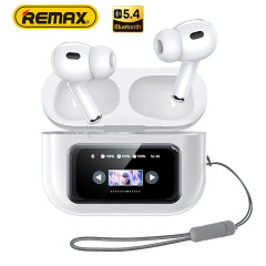 Bluetooth TWS навушники Remax W30N CozyPods з дисплеєм. Білі Bluetooth TWS навушники Remax W30N CozyPods з дисплеєм. Білі