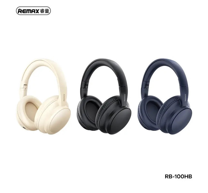 Bluetooth навушники Remax RB-100HB BT5.4 з мікрофоном Чорні