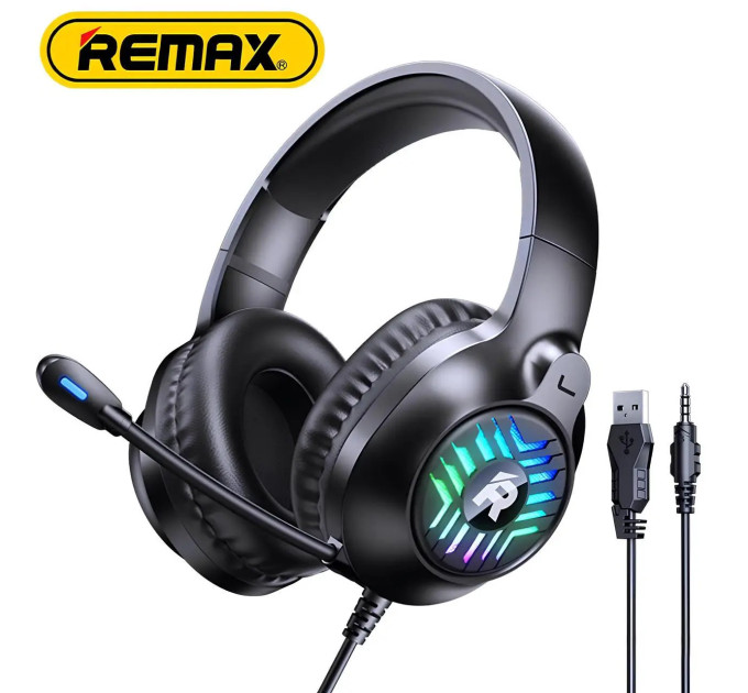 Навушники ігрові Remax RM-705 Gaming  гарнитура  з мікрофоном USB + 3.5mm mini Jack