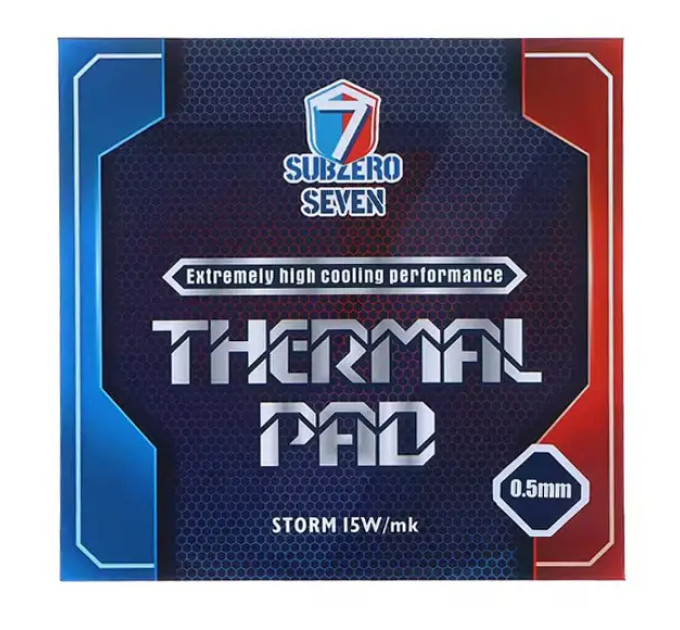Термопрокладка SubZero Seven Storm 15 W/mK 100x100x0.5 мм Термопрокладка SubZero Seven Storm 15 W/mK 100x100x0.5 мм