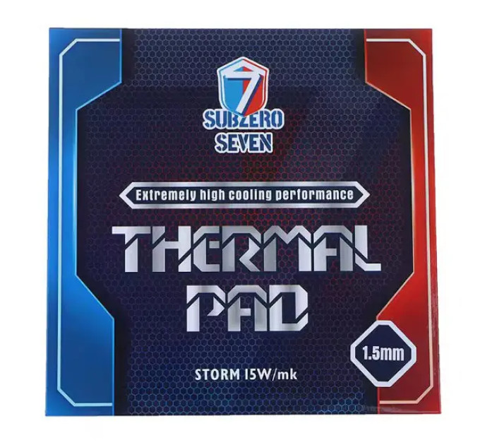 Термопрокладка SubZero Seven Storm 15 W/mK 100x100x1.5 мм