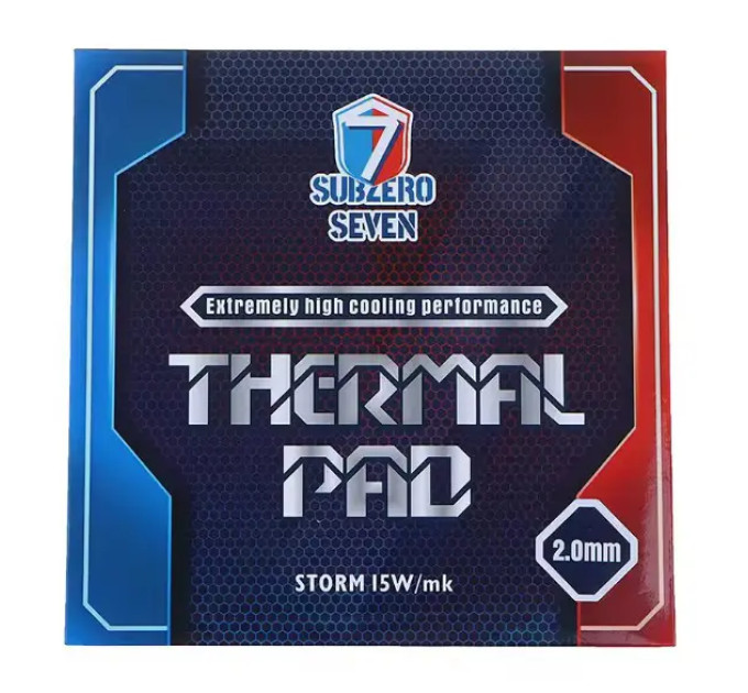 Термопрокладка SubZero Seven Storm 15W/mK 100x100x2 мм