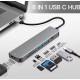 USB 3.0 хаб + кардрідер + конвертер HDMI 4K SmartGo 6 у 1 USB 3.0 хаб + кардрідер + конвертер HDMI 4K SmartGo 6 у 1