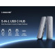 USB 3.0 хаб конвертер HDMI 4K Lemorele 5 в 1