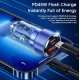 Автомобильное зарядное устройство 75W Toocki PD+QC 1C+1A Fast Car Charger
