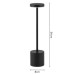 Акумуляторна Настільна лампа LedLine circle black