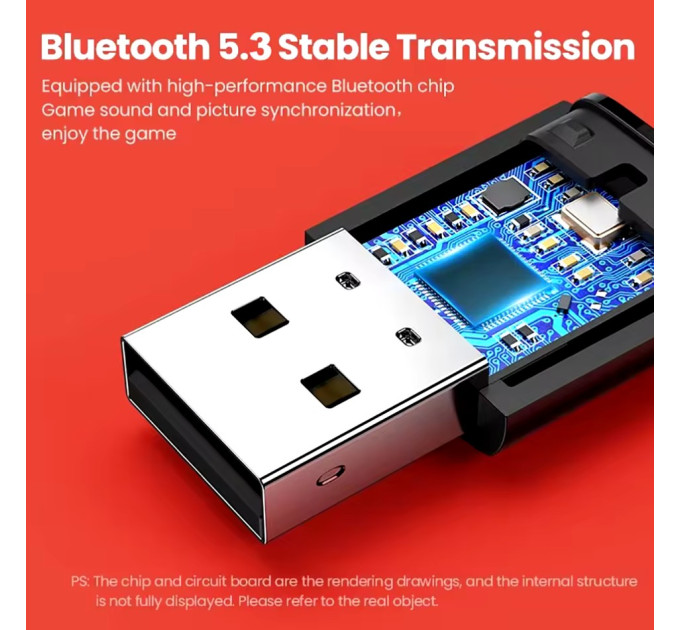 Bluetooth адаптер підключення навушників для Sony PS5 PS4 BT 5.3 dongle Nintendo Switch