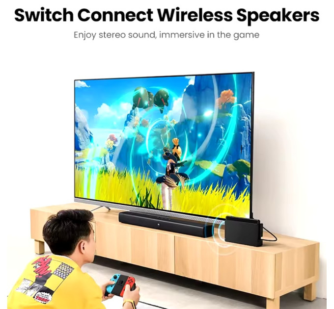 Bluetooth адаптер підключення навушників для Sony PS5 PS4 BT 5.3 dongle Nintendo Switch