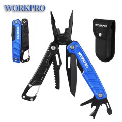 Мультитул WORKPRO W014102AS 11в1 карабин. Liner-lock защита Мультитул WORKPRO W014102AS 11в1 карабин. Liner-lock защита
