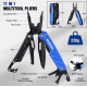 Мультитул  WORKPRO W014102AS 11в1 карабин. Liner-lock защита