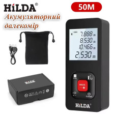 Акумуляторний Лазерний далекомір HILDA E-50 50 метрів Акумуляторний Лазерний далекомір HILDA E-50 50 метрів