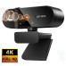Веб-камера 4K 3840×2160 Автофокус, Мікрофон, Plug and Play USB зі шторкою безпеки