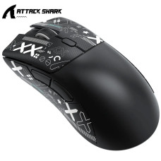 Мышь беспроводная игровая ATTACK SHARK R1 черная. Радио 2.4Ghz + Bluetooth 5.2 Мышь беспроводная игровая ATTACK SHARK R1 черная. Радио 2.4Ghz + Bluetooth 5.2