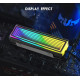 Радіатор охолодження RGB SSD M.2 2280 + термопрокладки Coolcirc ARGB Sync