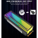 Радіатор охолодження RGB SSD M.2 2280 + термопрокладки Coolcirc ARGB Sync