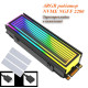 Радіатор охолодження RGB SSD M.2 2280 + термопрокладки Coolcirc ARGB Sync